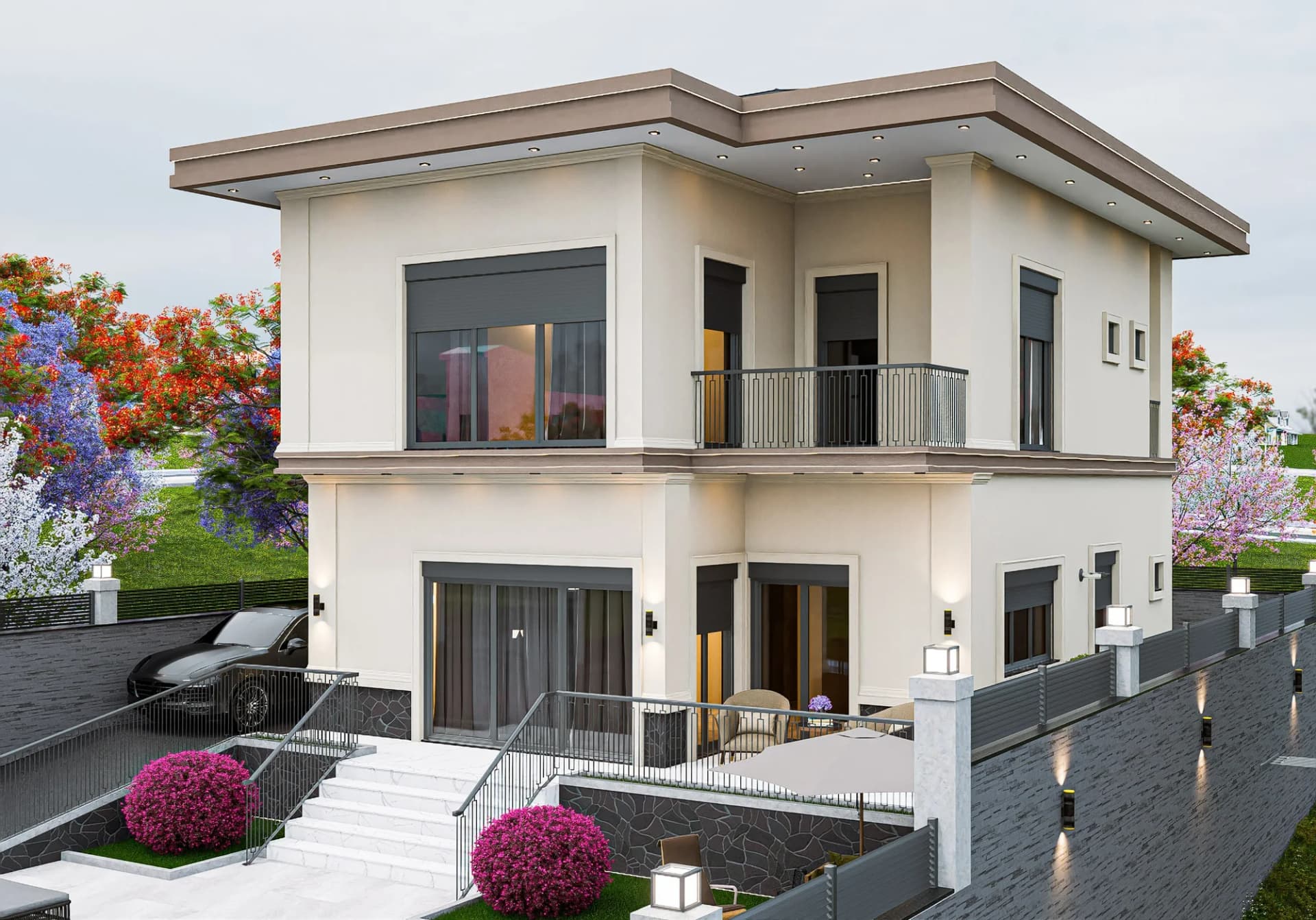Panoramik Deniz Manzaralı | Modern Tasarım 4+1 Lüks Villa | Atatürk Mah. — görsel 2