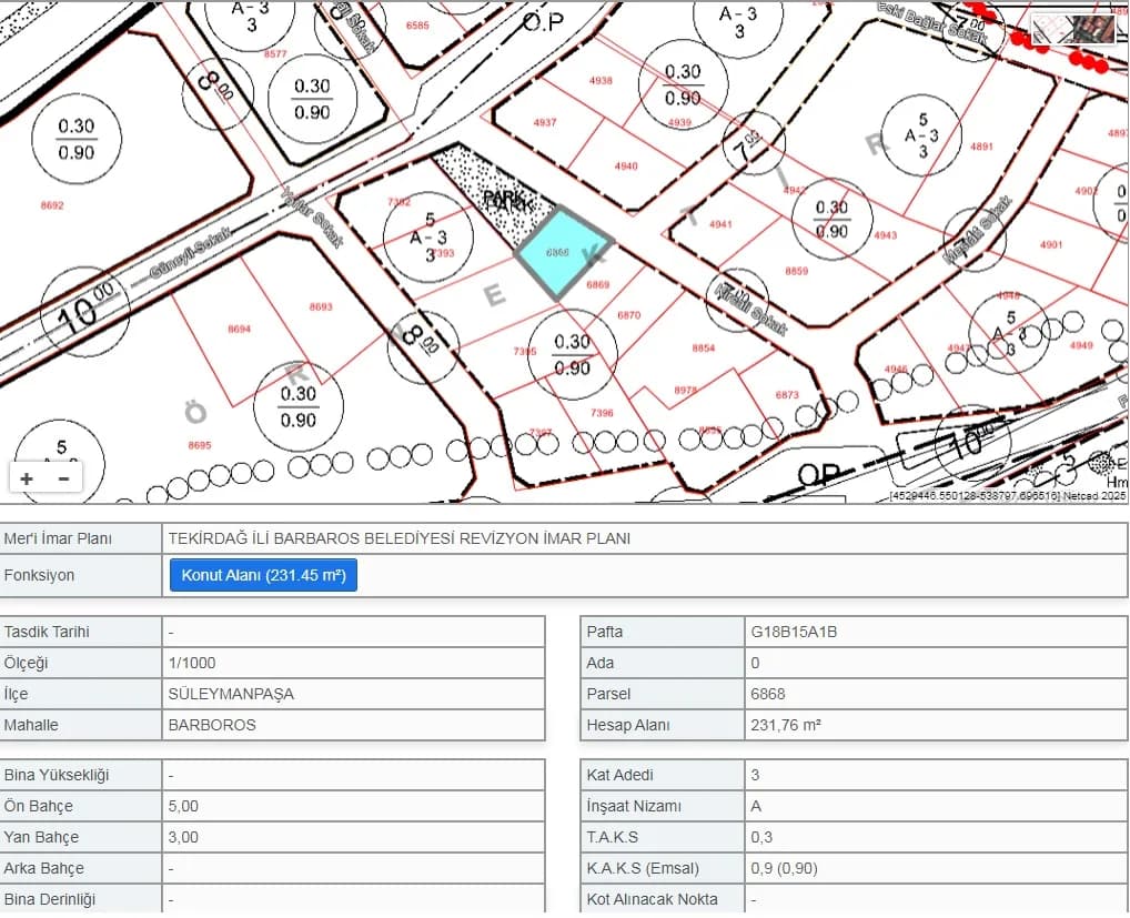 Panoramik Deniz Manzaralı | 3 Kat İmarlı 421 M² Konut Arsası | Kumbağ Mah. — görsel 29