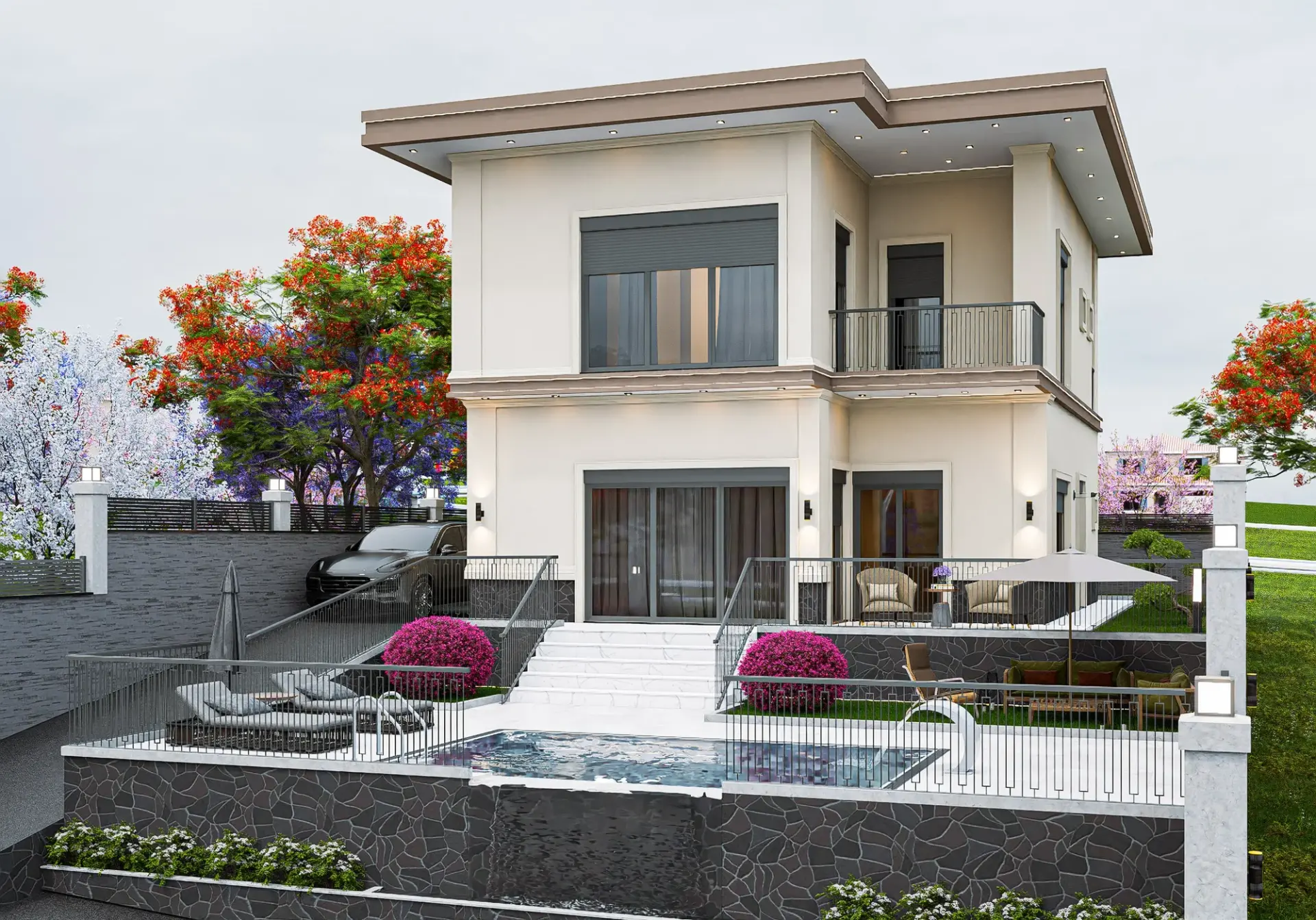Panoramik Deniz Manzaralı | Modern Tasarım 4+1 Lüks Villa | Atatürk Mah.