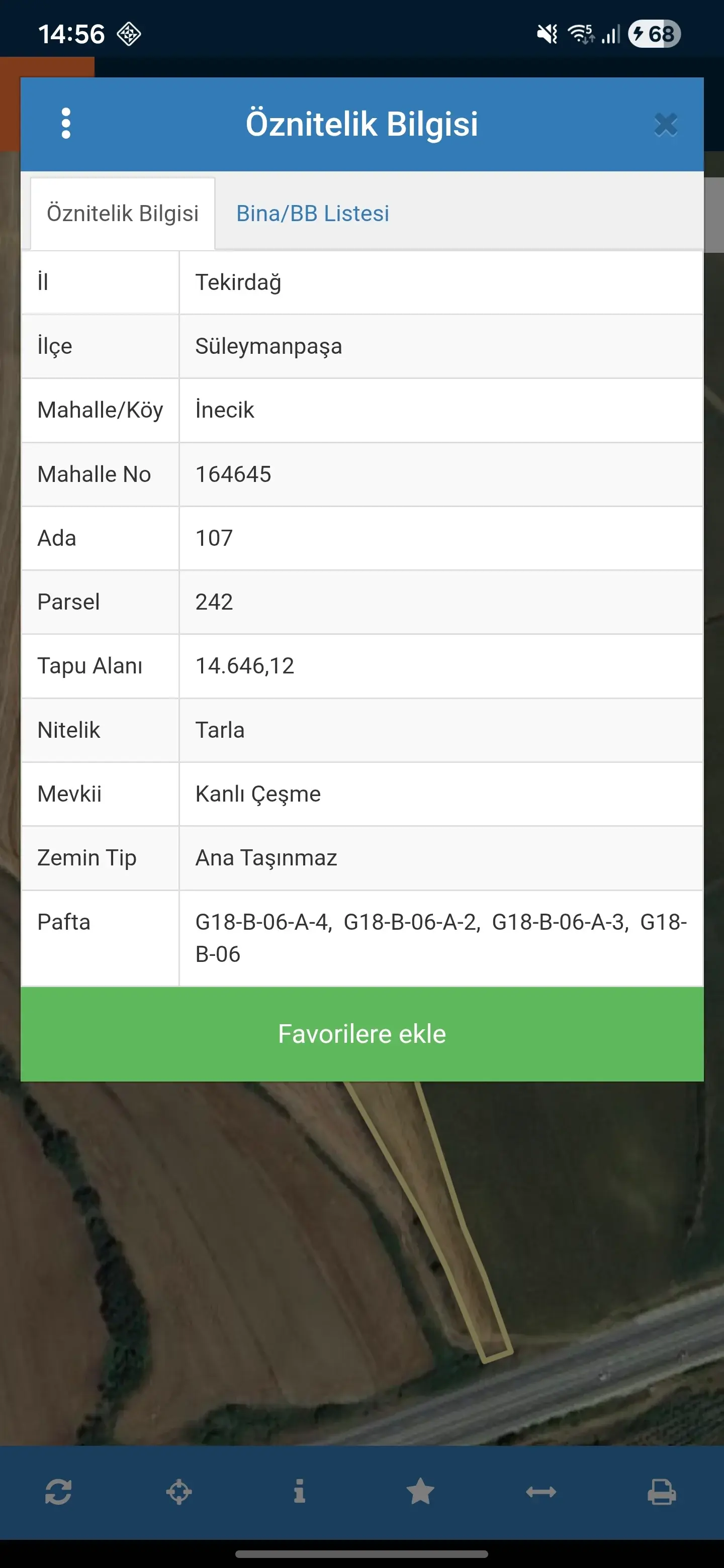 D 110 Karayoluna Sıfır | Satılık 14.646m² Tarla | İnecik Mah. — görsel 15